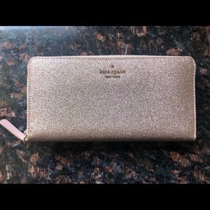 NEW Kate Spade Rose Gold Joeley Continental Wallet